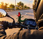 Tom the Lizard Kertenkele Tom Motosiklet Süsü, Motor Üstü Aksesuar, Hoppers Hoplayanlar Viral Lizard Meme Dekoratif Figür Oyuncak
