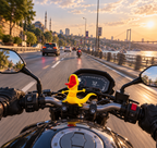 Tom the Lizard Kertenkele Tom Motosiklet Süsü, Motor Üstü Aksesuar, Hoppers Hoplayanlar Viral Lizard Meme Dekoratif Figür Oyuncak