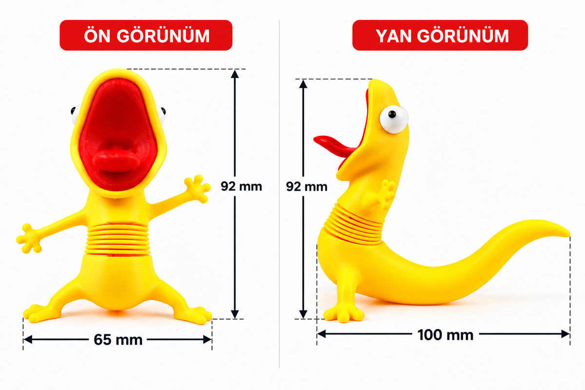 Tom the Lizard Kertenkele Tom Motosiklet Süsü, Motor Üstü Aksesuar, Hoppers Hoplayanlar Viral Lizard Meme Dekoratif Figür Oyuncak