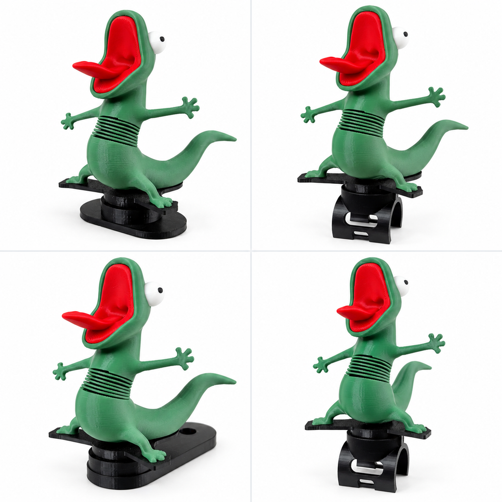 Tom the Lizard Kertenkele Tom Motosiklet Süsü, Motor Üstü Aksesuar, Hoppers Hoplayanlar Viral Lizard Meme Dekoratif Figür Oyuncak
